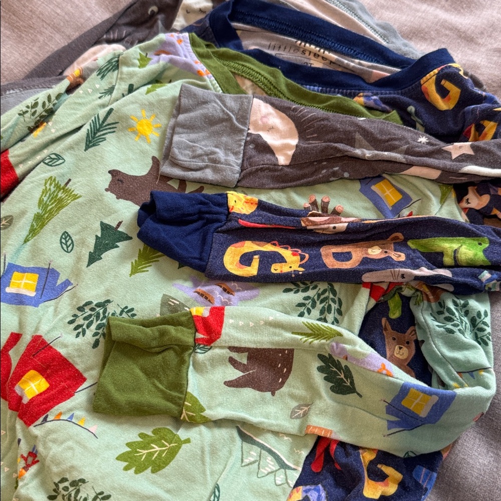 Little Sleepies 2T pajamas 3 sets
